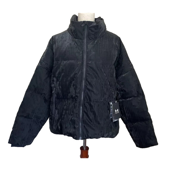 UNDER ARMOUR CGI DOWN PUFFER JACKET BLACK SHINE WATER REPELLENT SZ L - Picture 1 of 4